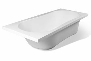 Ванна из литьевого мрамора Эстет Laura silk ФР-00014536 170x70см белый матовый